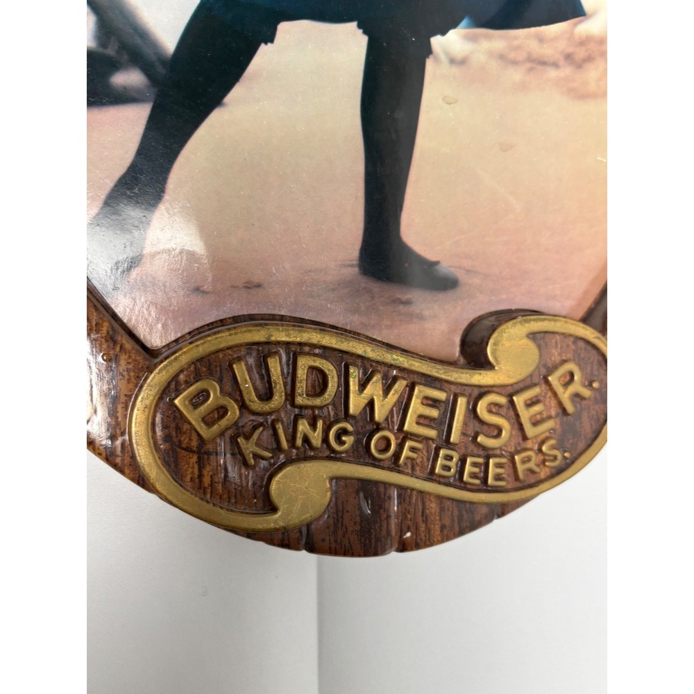Vintage Budweiser King of Beers Oval Wall Plaques Set of 2 Saloon Gals‎ - Picture 9 of 10